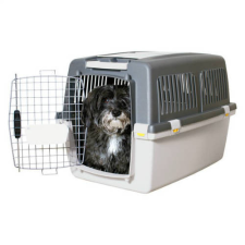 Trixie Gulliver IATA Transport Box - szállítóbox (szürke) kutyák részére (73x75x104cm) L kutyafelszerelés