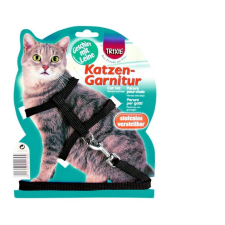 Trixie Hám És Póráz Macskának Egyszínű 27-45cm/10mm 1,2m nyakörv, póráz, hám macskáknak