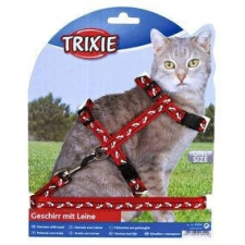 Trixie hám+póráz cica mintás, 27–45 cm/10 mm, 1,20 m nyakörv, póráz, hám macskáknak