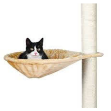 Trixie Hammock for Scratching Posts, large - függőágy (bézs) macskabútorokhoz (Ø45cm) macskabútor