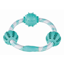 Trixie Játék Denta Fun Gumi Labdák Karikán 20cm/5cm, Menta játék kutyáknak