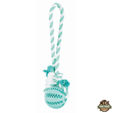 Trixie Játék Denta Fun Labda Kötéllel/24cm játék kutyáknak