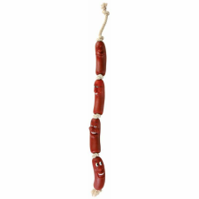  Trixie Játék Gumi 4 Kolbász Kötélen 75cm játék kutyáknak