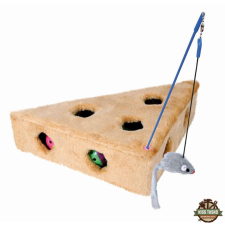 Trixie Játék Macskának Plüss Sajt 3 Labdával 36x8x26cm játék macskáknak