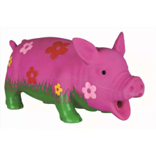Trixie Játék Malac Virág Mintás,eredeti hanggal  20cm játék kutyáknak