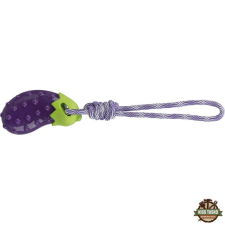 Trixie Játék padlizsán kötéllel 13cm/34cm játék kutyáknak