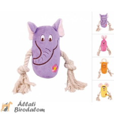Trixie Játék Plüss Állatok kötéllel 13cm játék kutyáknak