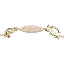 Trixie Karton Rugby labda kender kötéllel 24 cm játék macskáknak