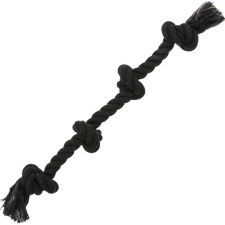  Trixie kötéljáték 4 csomóval 54 cm hosszúságú - Fekete játék kutyáknak