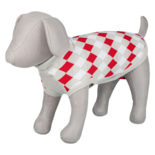 Trixie Kutya Pulóver Pollino Xs 27cm Fehér/Szürke/Piros kutyaruha