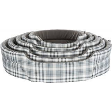 Trixie Lucky Bed - ovális, peremes fekhely (szürke/fehér) kutyák részére (65x55cm) szállítóbox, fekhely kutyáknak