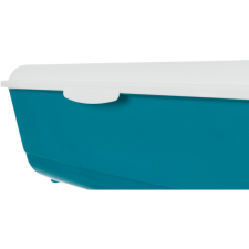 Trixie Macska WC Classic Peremmel, 37 × 15 × 47 cm, Petrolkék/Fehér macskatoalett