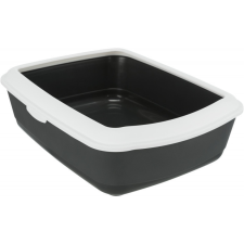 Trixie Macska WC Classic Peremmel, 37 × 15 × 47 cm, Sötétszürke/Fehér macskatoalett