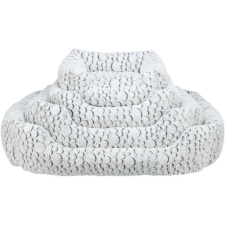 Trixie Mila Bed | Négyzet alakú fekhely (fehér/szürke) kutyák részére - 60x50 cm szállítóbox, fekhely kutyáknak