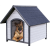Trixie Natura Dog Kennel - kutyaház (szürke) sátortetős (L) 96x105x112cm