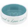  Trixie Pet's Home kerámia tál 0.3l/12cm krém/világos kék