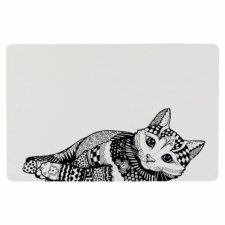 Trixie Place Mat - Műanyag alátét (fehér,mintás) tálakhoz (44x28cm) kutyafelszerelés