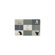 Trixie Place Mat - Műanyag alátét (szürke,mintás) tálakhoz (44x28cm) kutyafelszerelés