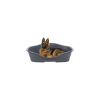 Trixie Plastic Bed Sleeper - műanyag fekhely (sötétszürke) kutyák részére  (56x41cm)
