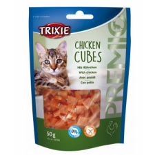 Trixie | Premio Chicken Cubes | Jutalomfalat | Csirke - 50 g jutalomfalat macskáknak