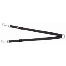 Trixie Premium póráz kettős vezetővel XS–M 40–70 cm/15mm fekete nyakörv, póráz, hám kutyáknak