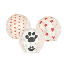 Trixie Rattling Balls set - juta játék (labda) macskák részére (Ø5cm) 3db játék macskáknak