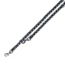 Trixie Reflect Cavo - fényvisszaverő póráz - fekete (L-XL) Ø18mm/2m nyakörv, póráz, hám kutyáknak