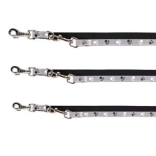 Trixie Reflect fényvisszaverő póráz, tappancsos szürke/fekete XS-S2m/15mm nyakörv, póráz, hám kutyáknak