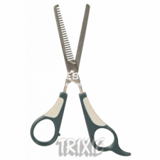 Trixie Ritkító olló egy fogazott éllel 18 cm (TRX2352) kutyafelszerelés