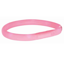 Trixie Safer Life világító USB nyakörv (L-XL) - pink nyakörv, póráz, hám kutyáknak