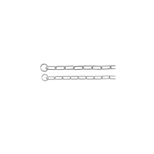 Trixie Semi-Choke Chain - félfojtó lánc (hosszúszemű) 50cm/3mm nyakörv, póráz, hám kutyáknak