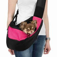 Trixie Sling Front Carrier - váll(szállító)táska (pink/fekete) kutyák részére (50x25x18cm) kutyafelszerelés