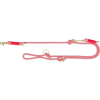  Trixie soft rope adjustable lead - kiképzőpóráz, fontt kötélből (piros/krém) kutyák részére (M-L:2m/