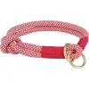  Trixie soft rope semi-choke, puha félfojtó kötélnyakörv, S:35cm/6mm, piros/krém