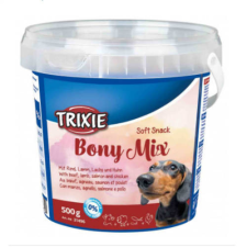 Trixie Soft Snack Bony Mix - jutalomfalat (marha,bárány,lazac,csirke) kutyák részére (500g) jutalomfalat kutyáknak