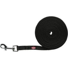 Trixie Tracking Leash, rubberized - nyomkövető póráz (fekete) kiképzéshez (S-M) 15m/15mm nyakörv, póráz, hám kutyáknak