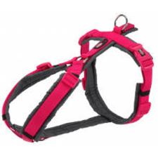 Trixie Trekking - túrahám - fukszia/grafitszürke (M-L) 62-74cm/25mm nyakörv, póráz, hám kutyáknak