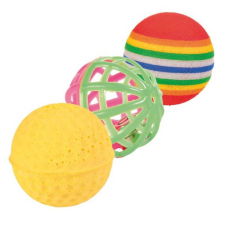 Trixie Trixie Játék Labda 3db-Os Vegyes 3,5-4cm játék macskáknak