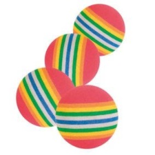 Trixie Trixie Set of Rainbow Balls - habszívacs játék (labda) macskák részére (4db/Ø4cm) játék macskáknak