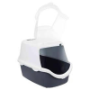 Trixie Vico Open Top Litter Tray, with Hood - fedeles macska wc (kék/fehér) macskák részére (40x40x56cm)