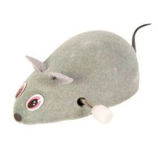 Trixie Wind Up Mouse - játék (szürke, felhúzható egér) macskák részére (7cm) játék macskáknak