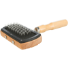  Trixie Wood Soft Brush | Klasszikus puha kefe fa nyéllel kutyák és macskák részére – 10 × 18 cm