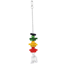 Trixie Wooden Toy | Fa játék láncon nagy papagájok részére - 30cm játék madaraknak