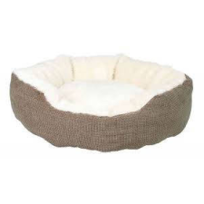 Trixie Yuma Bed - kerek, peremes fekhely (barna/gyapjú fehér) kutyák részére (Ø45cm) szállítóbox, fekhely kutyáknak