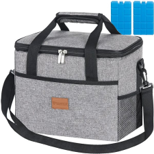 Trizand 23842 Hűtőtáska + hűtőbetét, 20 l, szürke hűtőtáska