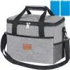 Trizand 23842 Hűtőtáska + hűtőbetét, 20 l, szürke (00023842)