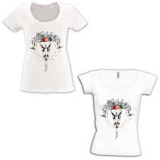  Trófea mintás - Mély kivágású &amp; Csónaknyakú Női Póló női póló