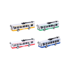 Trolejbus fém hatásokkal 16 cm autópálya és játékautó