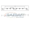 Tronix 010-105 fő kábel fényfüggönyhöz, 12 szálas, 120 cm, fehér, IP44