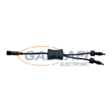 Tronix 016-056 elosztó, 2 férőhelyes, fekete, IP44 kültéri izzósor